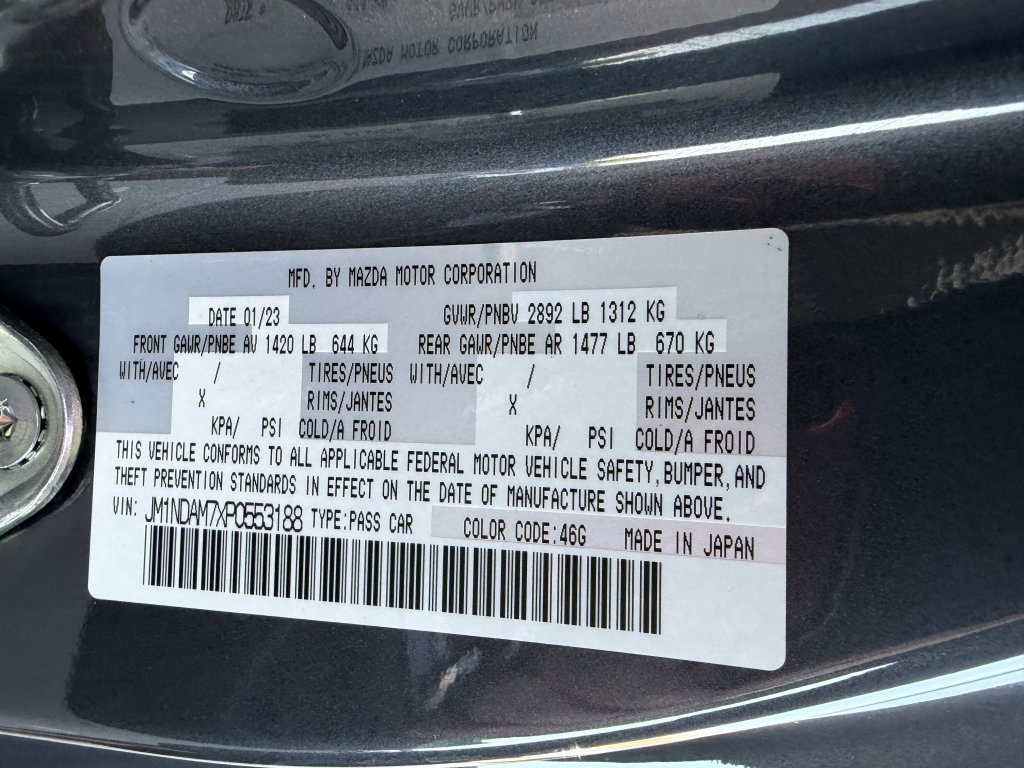Used 2023 MAZDA MX-5 Miata Grand Touring w/ Weather Package RWD image 36