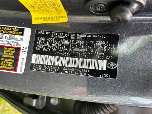 Used 2011 Toyota Camry XLE w/ XLE Extra-Value Pkg #1 FWD image 13