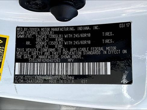 Used 2017 Toyota Highlander XLE w/ Carpet Mat Package AWD/4WD image 20