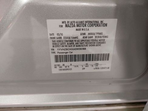 Used 2010 MAZDA MAZDA6 i Touring image 39