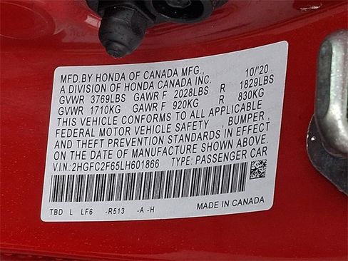 Certified 2020 Honda Civic LX image 23