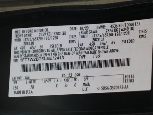 Used 2020 Ford F250 Platinum w/ FX4 Off-Road Package image 55