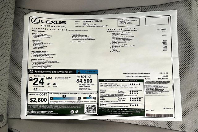 New 2026 Lexus RX 350 Premium w/ Accessory Package (2T) AWD/4WD image 14