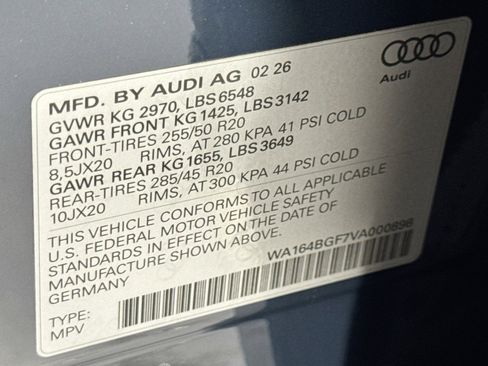 New 2027 Audi Q6 e-tron Prestige AWD/4WD image 29