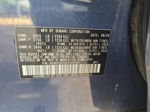 Used 2025 Subaru Outback Touring XT AWD/4WD image 18