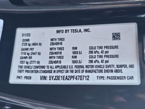 Used 2023 Tesla Model 3 Standard Range RWD image 34