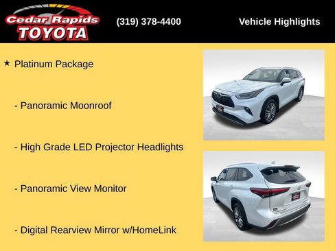 Used 2022 Toyota Highlander Platinum AWD/4WD image 32