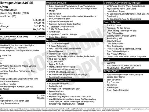 Used 2022 Volkswagen Atlas SE w/ Panoramic Sunroof Package image 25