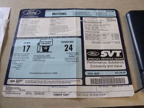 Used 1999 Ford Mustang Cobra RWD image 26
