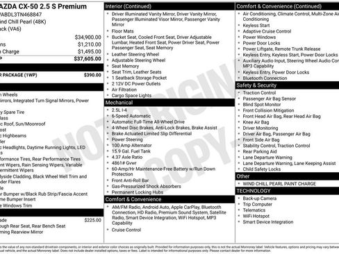 New 2026 MAZDA CX-50 AWD 2.5 S w/ Weather Package image 33