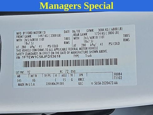 Used 2018 Ford F150 Lariat RWD image 28