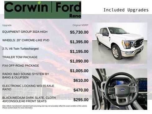 Certified 2021 Ford F150 XLT w/ Equipment Group 302A High image 3