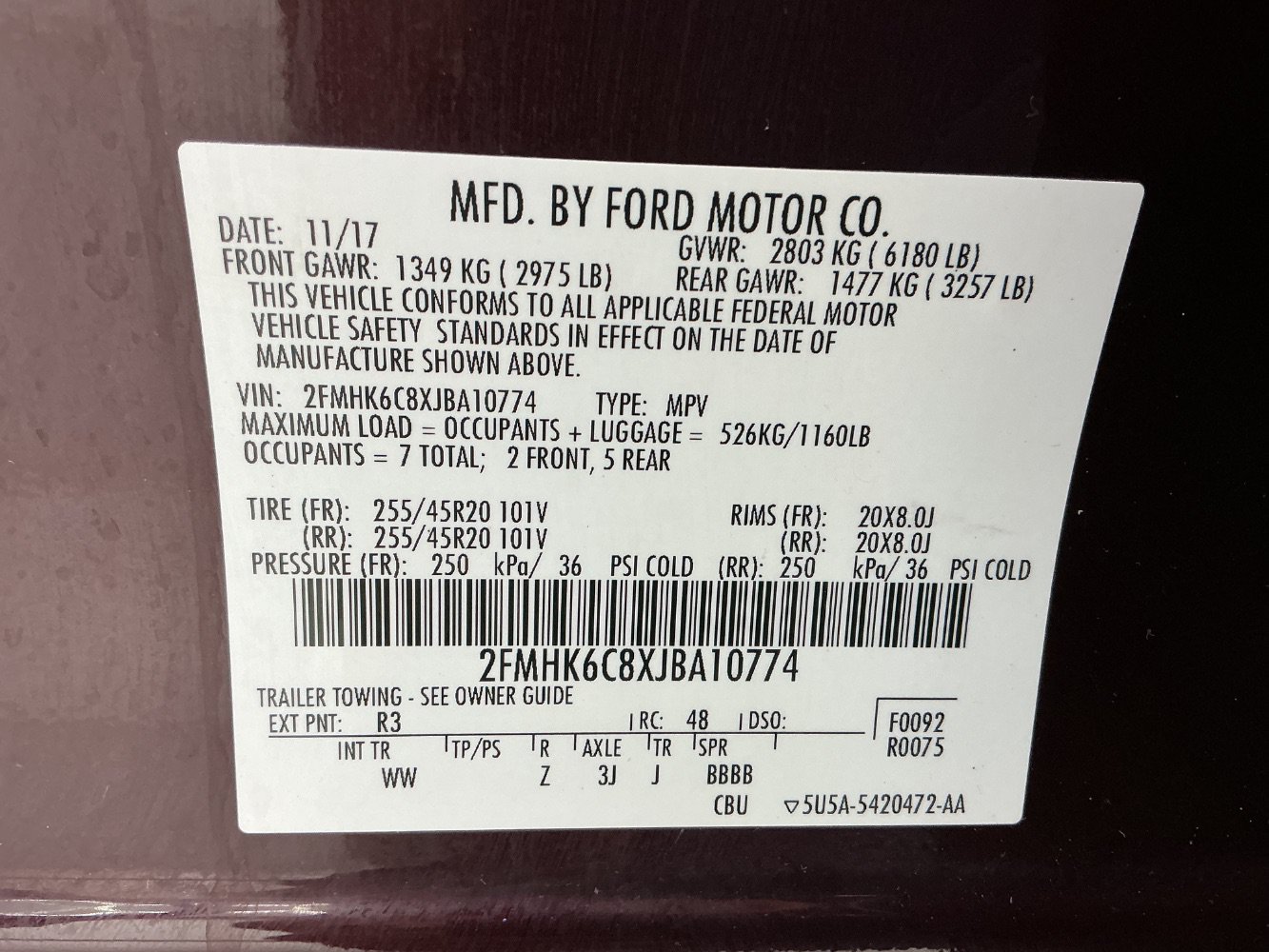 Used 2018 Ford Flex SEL w/ Equipment Group 202A AWD/4WD image 53