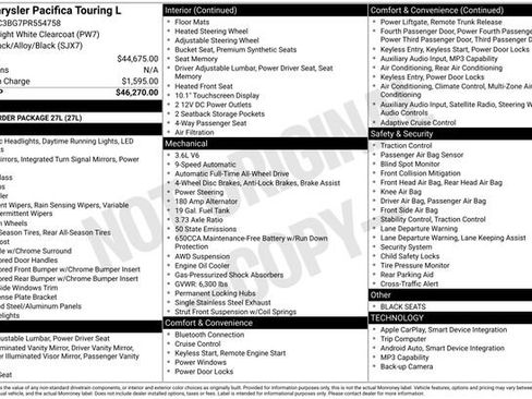 Used 2023 Chrysler Pacifica Touring-L image 42