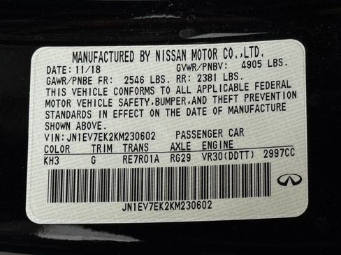 Used 2019 INFINITI Q60 3.0t Luxe image 73