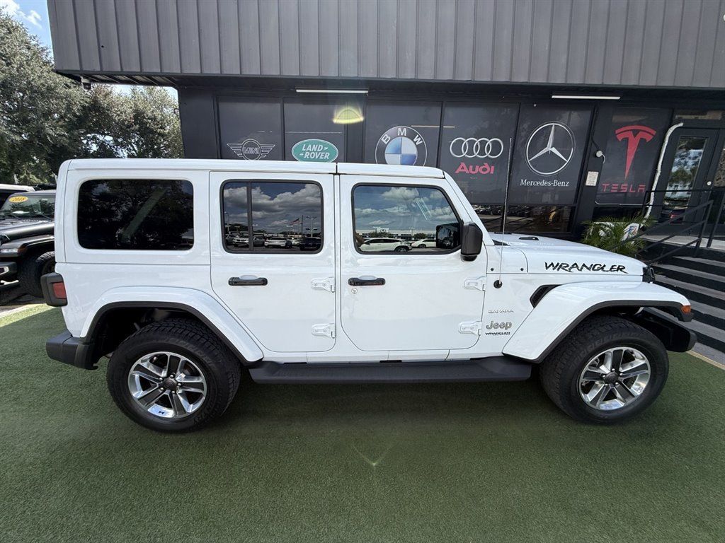 Used 2021 Jeep Wrangler Unlimited Sahara w/ Uconnect 4C Nav & Sound Group AWD/4WD image 8