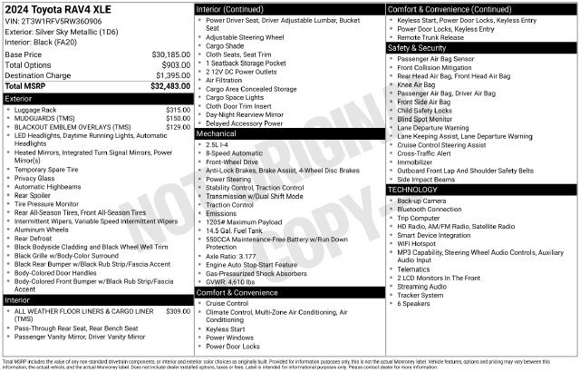 Certified 2024 Toyota RAV4 XLE FWD image 3