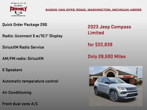 Used 2023 Jeep Compass Limited AWD/4WD image 5