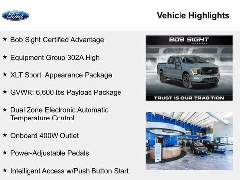 Used 2023 Ford F150 XLT w/ Equipment Group 302A High image 3