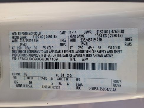 Used 2016 Ford Escape SE w/ SE Chrome Package image 33