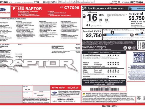 Used 2023 Ford F150 Raptor AWD/4WD image 44