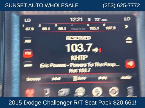 Used 2015 Dodge Challenger R/T Scat Pack w/ Leather Interior Group RWD image 36
