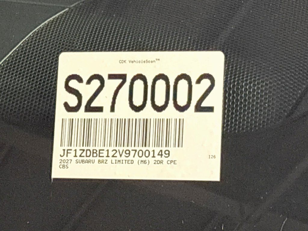 New 2027 Subaru BRZ Limited RWD image 23
