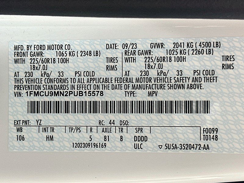 Used 2023 Ford Escape ST-Line w/ Tech Pack #1 AWD/4WD image 32