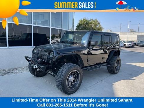 Used 2014 Jeep Wrangler Unlimited Sahara w/ Connectivity Group AWD/4WD image 1