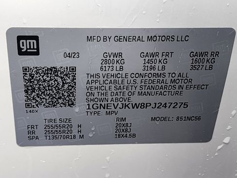 Certified 2023 Chevrolet Traverse RS image 37