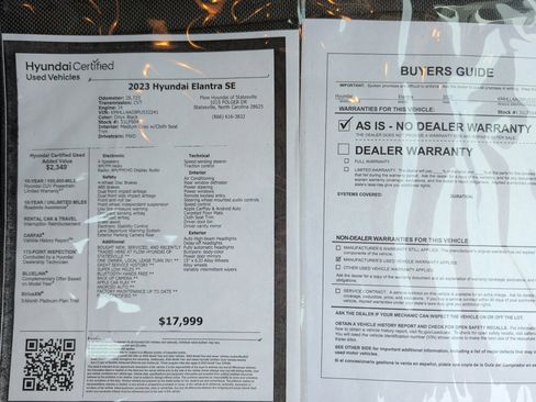 Used 2023 Hyundai Elantra SE w/ Preferred Accessory Package image 33