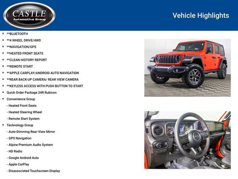 Used 2024 Jeep Wrangler Unlimited Rubicon w/ Technology Group image 3