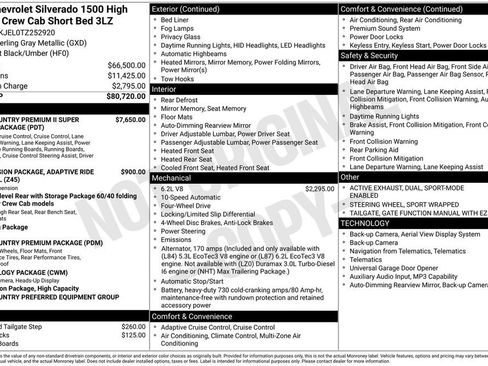 New 2026 Chevrolet Silverado 1500 High Country AWD/4WD image 28