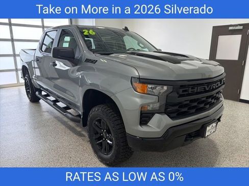 New 2026 Chevrolet Silverado 1500 Custom Trail Boss w/ Dark Appearance Package AWD/4WD image 2