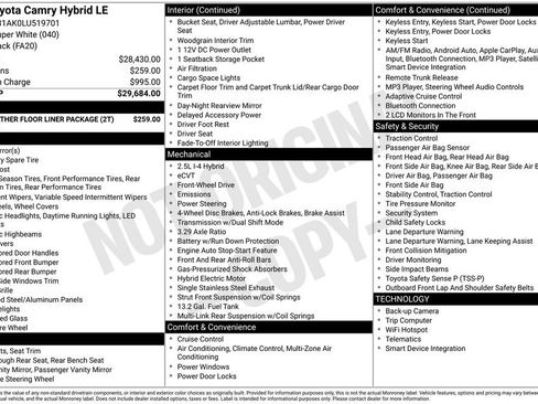 Used 2020 Toyota Camry LE image 17