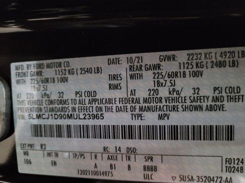 Used 2021 Lincoln Corsair AWD w/ Equipment Group 101A image 33