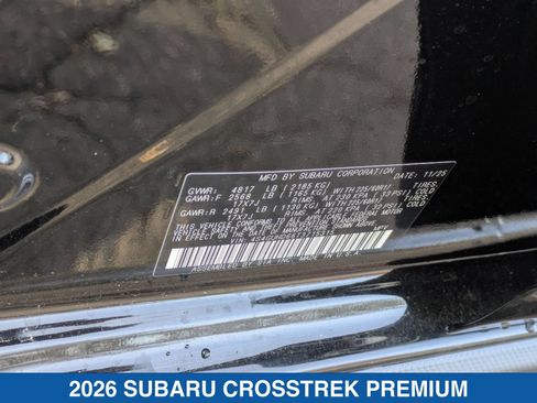 Certified 2026 Subaru Crosstrek 2.5i Premium AWD/4WD image 28