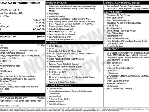 New 2026 MAZDA CX-50 2.5 Hybrid w/ Weather Package image 2
