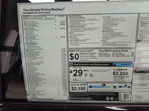 Used 2026 BMW 330i xDrive Sedan w/ M Sport Package AWD/4WD image 28