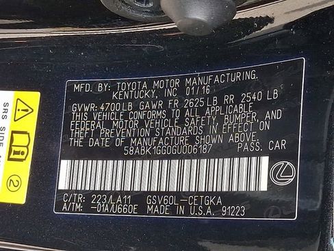 Used 2016 Lexus ES 350 w/ Navigation System Package FWD image 25