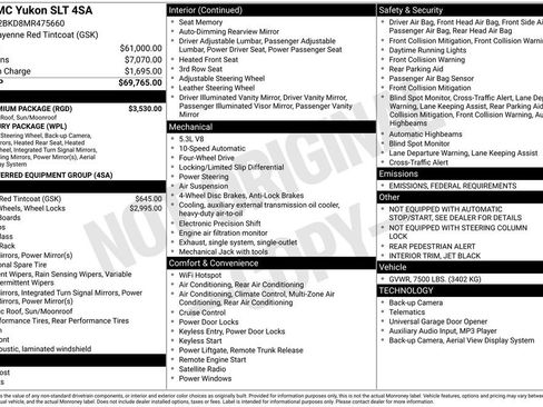 Used 2021 GMC Yukon SLT w/ SLT Premium Package image 2