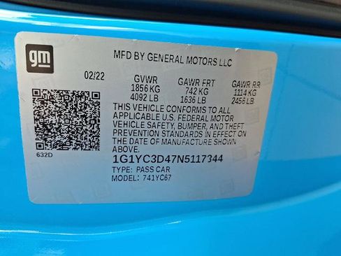 Certified 2022 Chevrolet Corvette Stingray Premium Conv w/ 3LT image 30