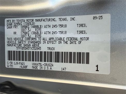 New 2026 Toyota Tundra SR image 25