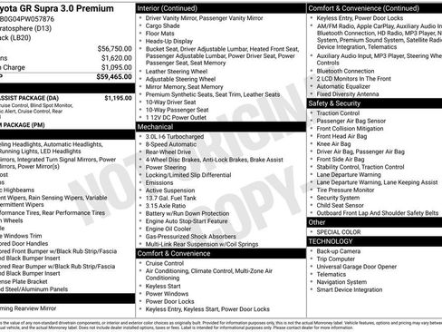 Used 2023 Toyota Supra Premium w/ Driver Assist Package image 27