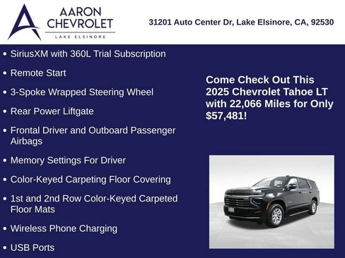 Used 2025 Chevrolet Tahoe LT AWD/4WD image 15