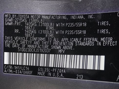 Used 2018 Toyota Sienna XLE w/ XLE Navigation Package image 65