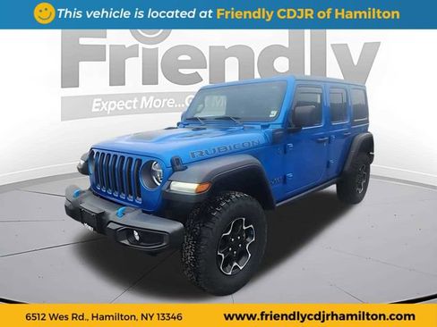 Used 2021 Jeep Wrangler Unlimited Rubicon 4xe w/ Cold Weather Group AWD/4WD image 1