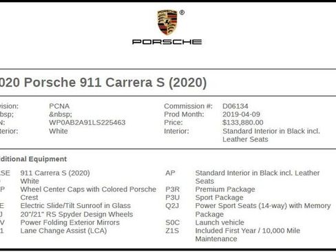Used 2020 Porsche 911 Carrera S RWD image 7