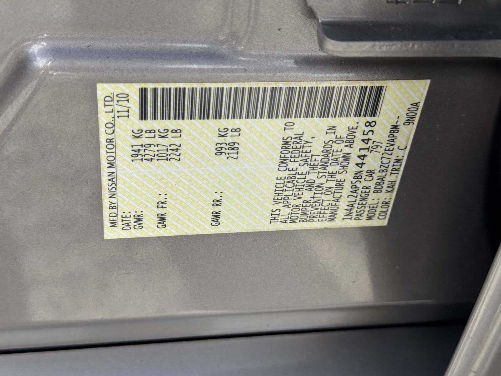 Used 2011 Nissan Altima 2.5 SL w/ 2.5SL Pkg FWD image 30