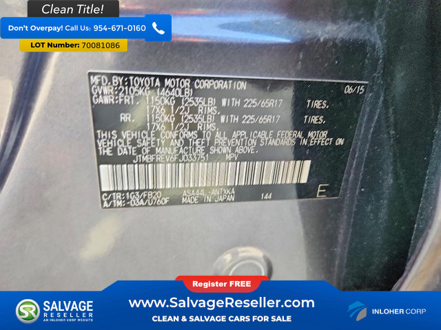 Used 2015 Toyota RAV4 LE AWD/4WD image 17